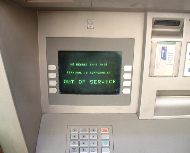 The town with no free cash machines